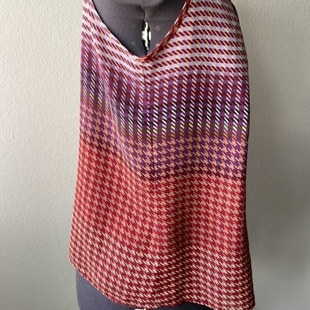 Cabi Top 100% Polyester Tiny Patterned Fall Color… - image 3